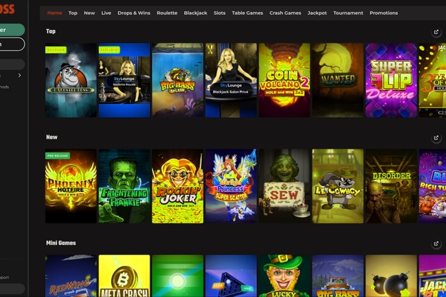 Fatboss Casino : Page de Connexion